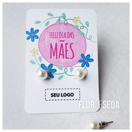 Cartela de Brincos Pérolas Personalizada