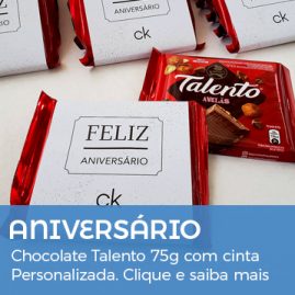 Aniversário Funcionário Chocolate Talento Grande Personalizado