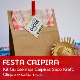 Festa Caipira | Kit Guloseimas Caipira no Saco Kraft