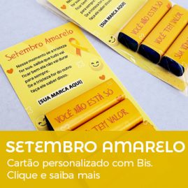 Setembro Amarelo | Cartão Personalizado com Bis