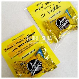 Brinde Setembro Amarelo Cartão personalizado com bombom