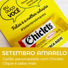 Setembro Amarelo | Cartão Personalizado com Cliclets