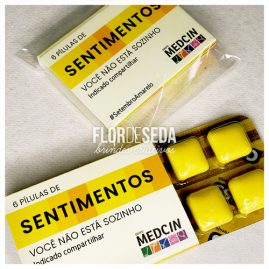 Brinde Setembro Amarelo Cartela Personalizada Chiclete Flics/Cliss