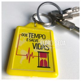 Brinde Setembro Amarelo Chaveiro colorido personalizado