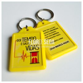 Brinde Setembro Amarelo Chaveiro colorido personalizado