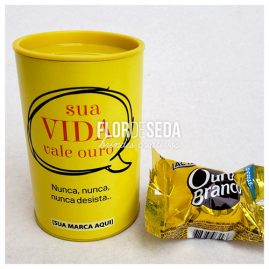 Setembro Amarelo Brinde Cofre personalizado com bombons