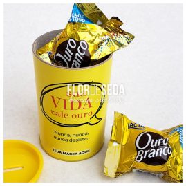 Setembro Amarelo Brinde Cofre personalizado com bombons