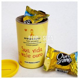 Setembro Amarelo Brinde Cofre personalizado com bombons