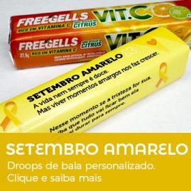 Setembro Amarelo | Droops de Bala Personalizado