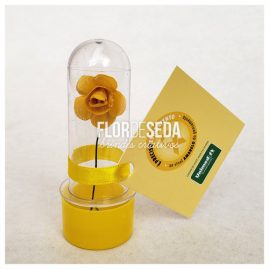 Brinde Setembro Amarelo Mini tubete com tag personalizada