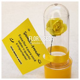 Brinde Setembro Amarelo Mini tubete com tag personalizada