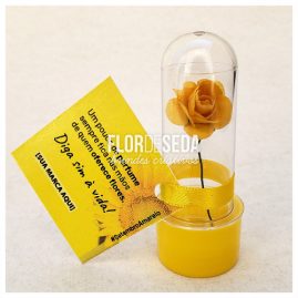 Brinde Setembro Amarelo Mini tubete com tag personalizada