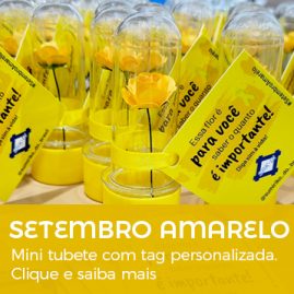 Setembro Amarelo | Mini Tubete Tag Personalizada