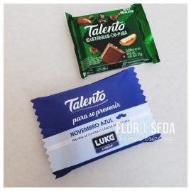 Brinde Novembro Azul Chocolate Talento Personalizado