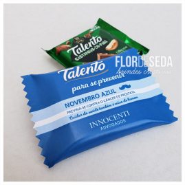 Brinde Novembro Azul Chocolate Talento Personalizado