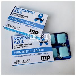 Brinde Novembro Azul Embalagem Personalizada com Chiclete