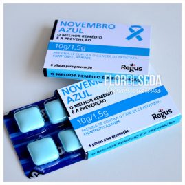 Brinde Novembro Azul Embalagem Personalizada com Chiclete