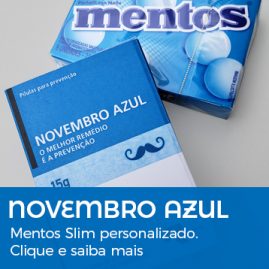 Novembro Azul | Mentos Slim Personalizado