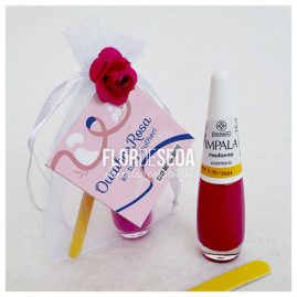 Brinde Outubro Rosa Esmalte personalizado