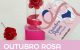 Brinde Outubro Rosa Mini tubete com tag personalizada