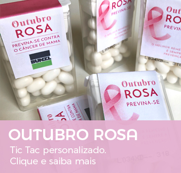 Outubro Rosa | Tic Tac Personalizado