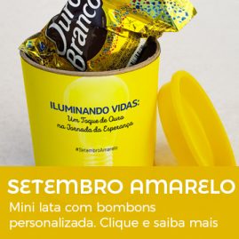 Setembro Amarelo | Mini Lata com Bombom