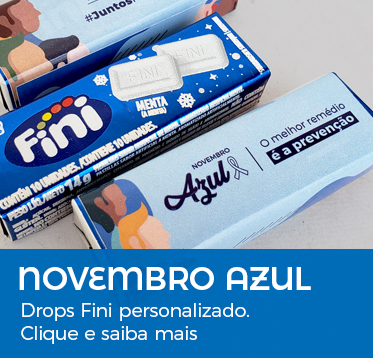 Novembro Azul | Drops Fini Personalizado